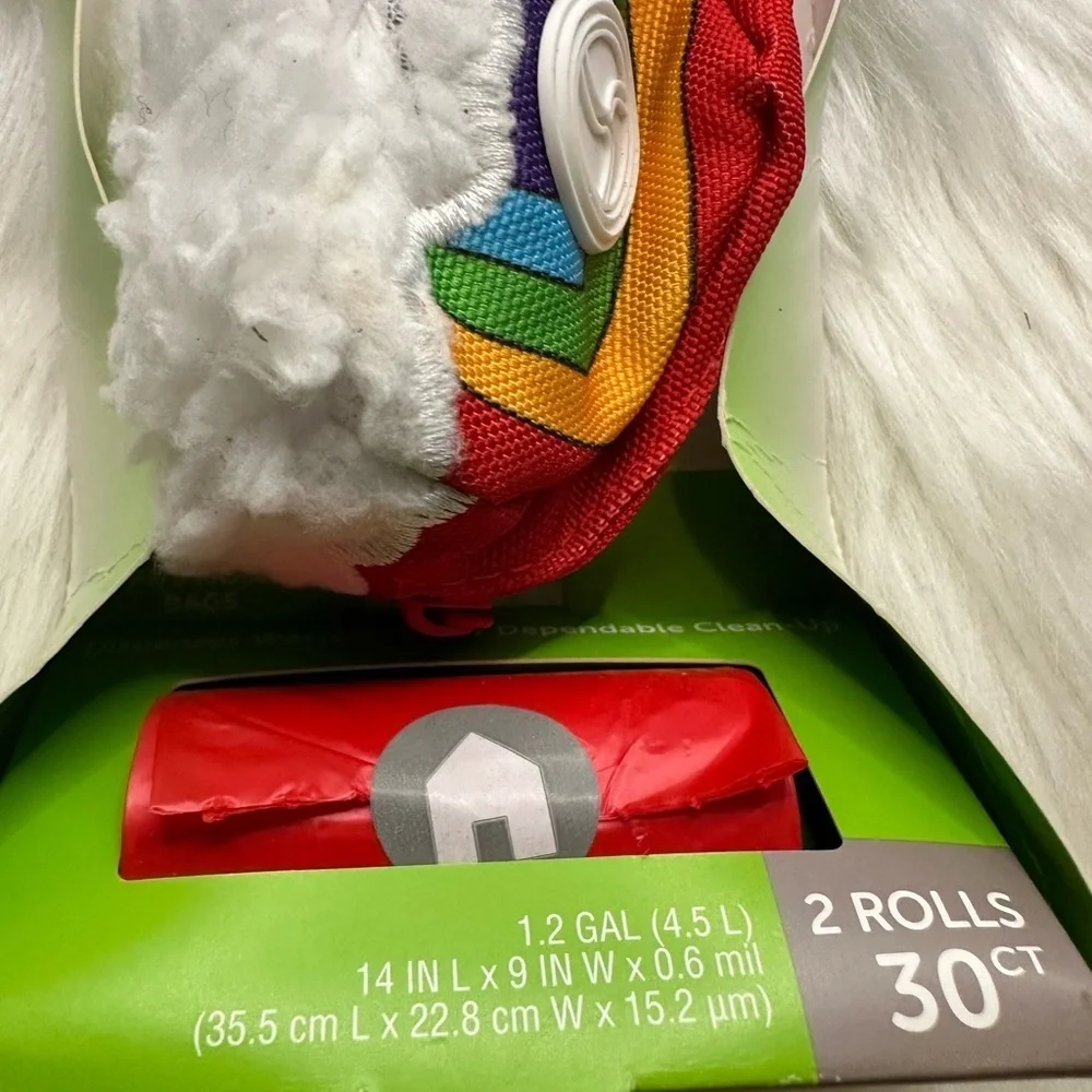 🩷5/$10 Outward Hound Waste Bag Dispenser with Rainbow Design